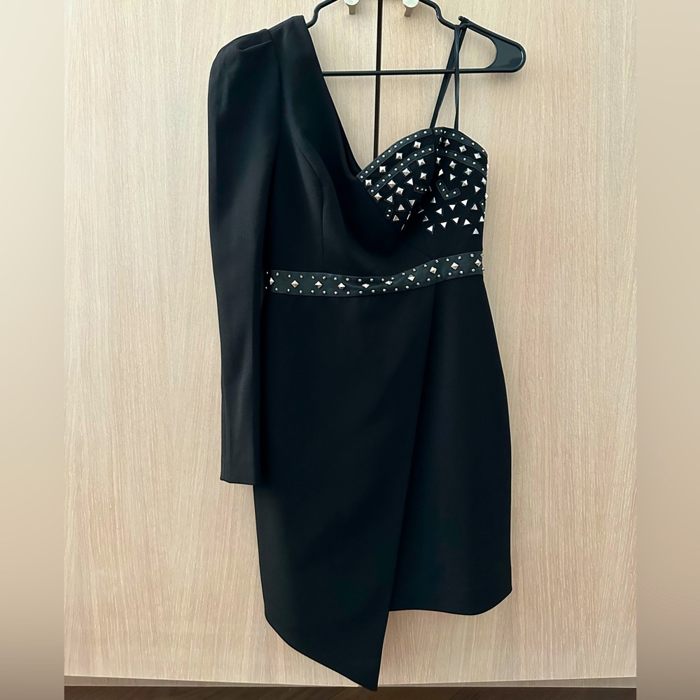 BCBGMaxazria Black Stud Dress Size 2